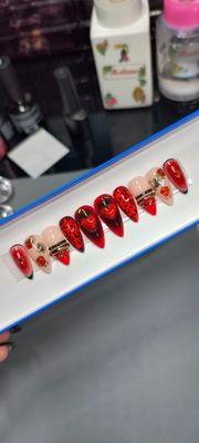 Red| Black| Cat Eye| 3D Bangle| Cherry| Dark Valentine| Gel Press ons