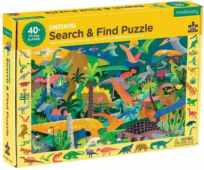 SEARCH & FIND DINOSAURS JIGSAW PUZZLE