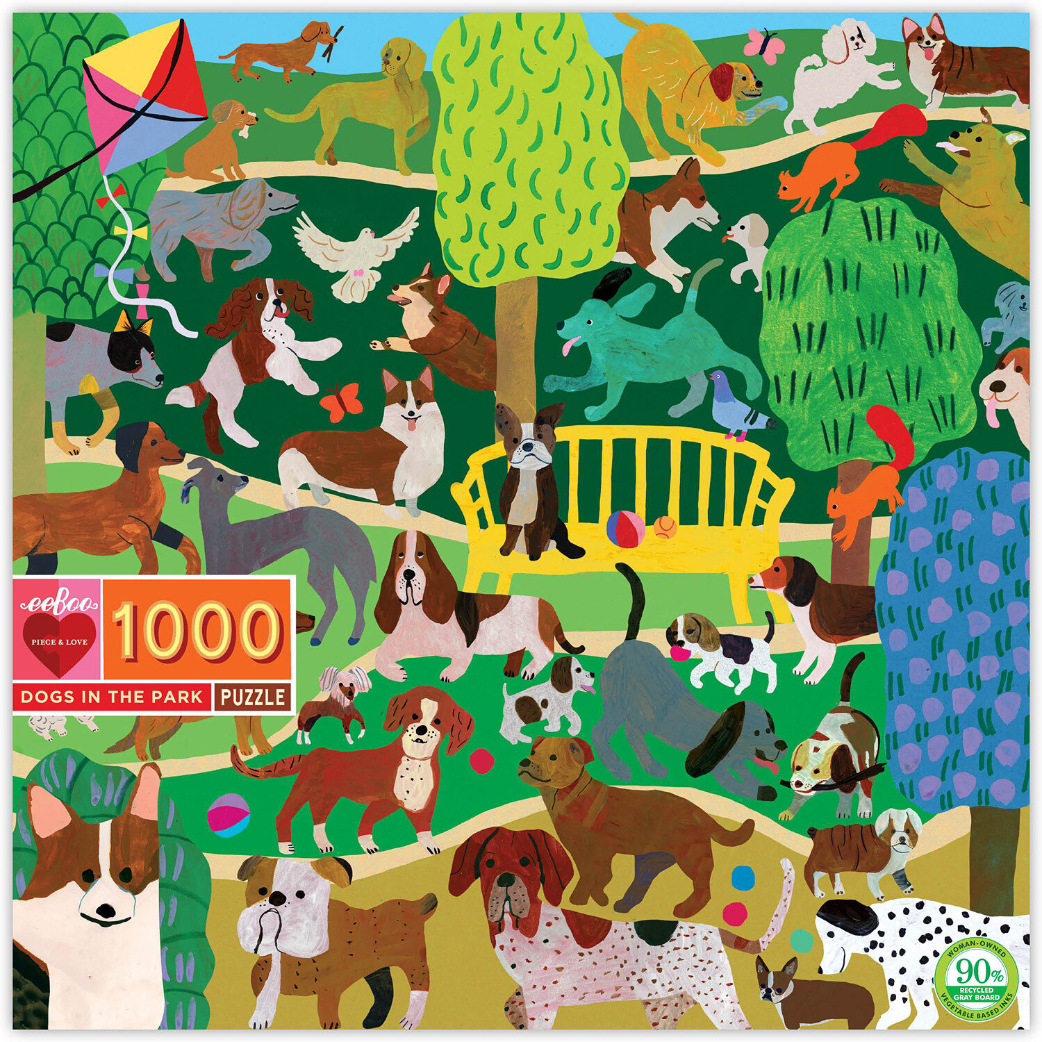 DOGS IN THE PARK JIGSAW PUZZLE