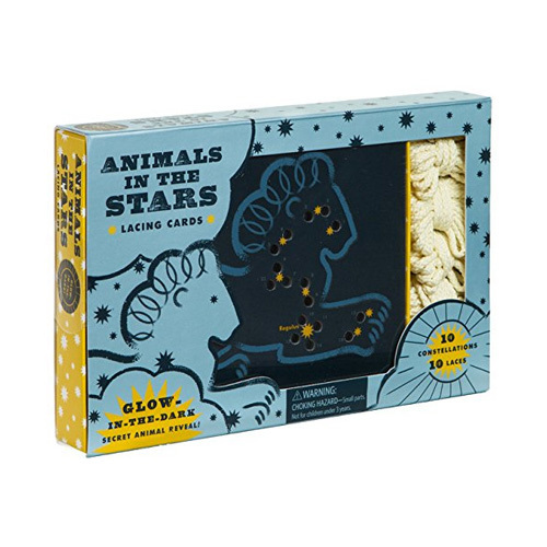 ANIMALS IN STARS LACING CARDS