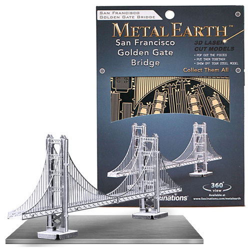 METAL EARTH 3D MODEL: GOLDEN GATE BRIDGE