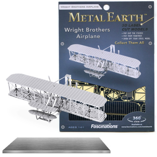 METAL EARTH 3D MODEL: WRIGHT BROTHERS PLANE