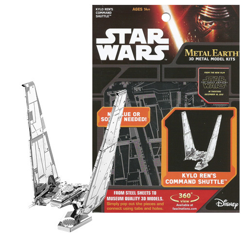 METAL EARTH 3D MODEL: STAR WARS KYLO REN&#39;S COMMAND SHUTTLE
