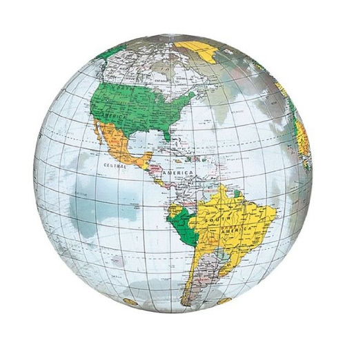12&quot; INFLATABLE GLOBE CLEAR