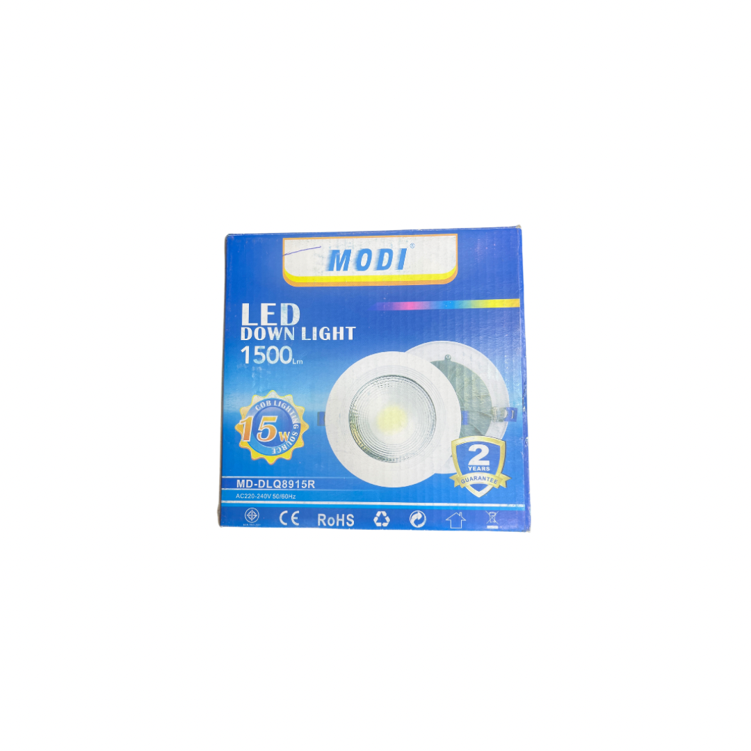 Led down light 15 w cob (white body)