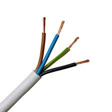 4 Core Flexiable Cable  1.5  Sqmm (Cross section)  Colour White. Brand : Gulf Cable Kuwait.