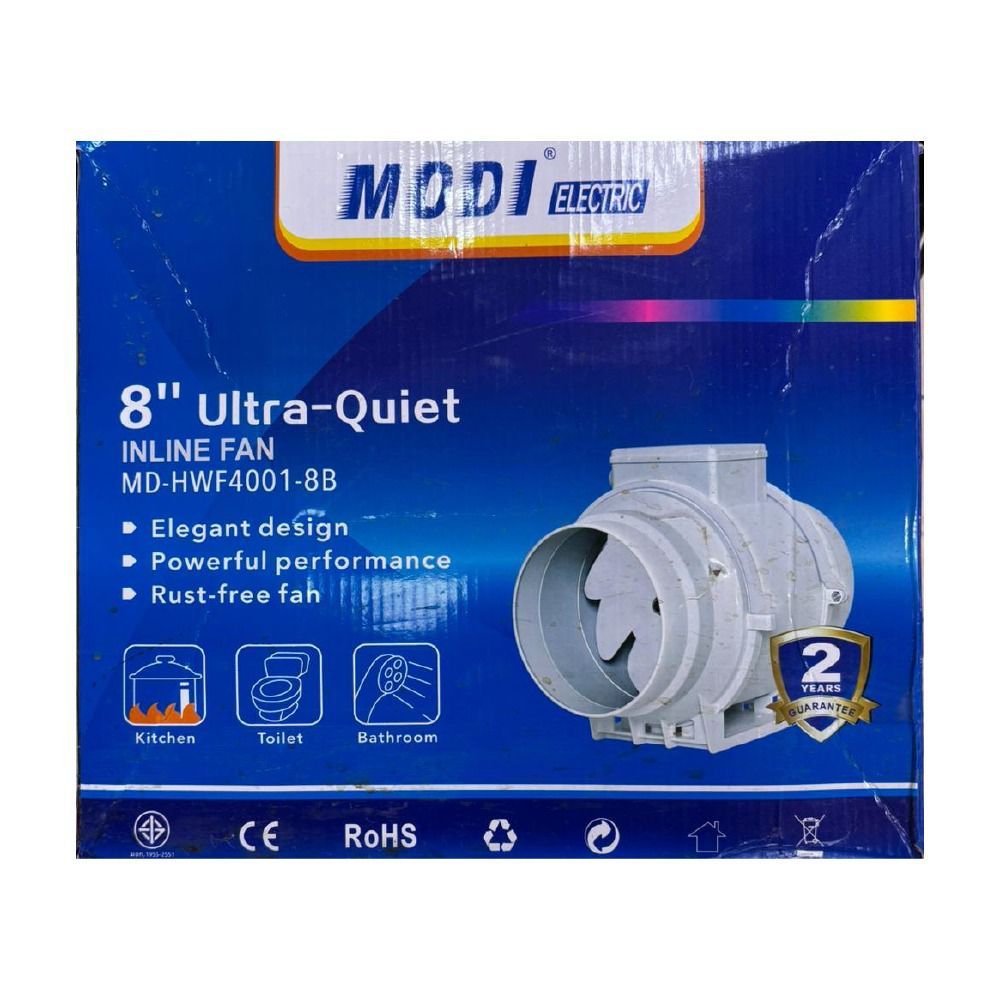 8&quot; Ultra-quiet inline fan