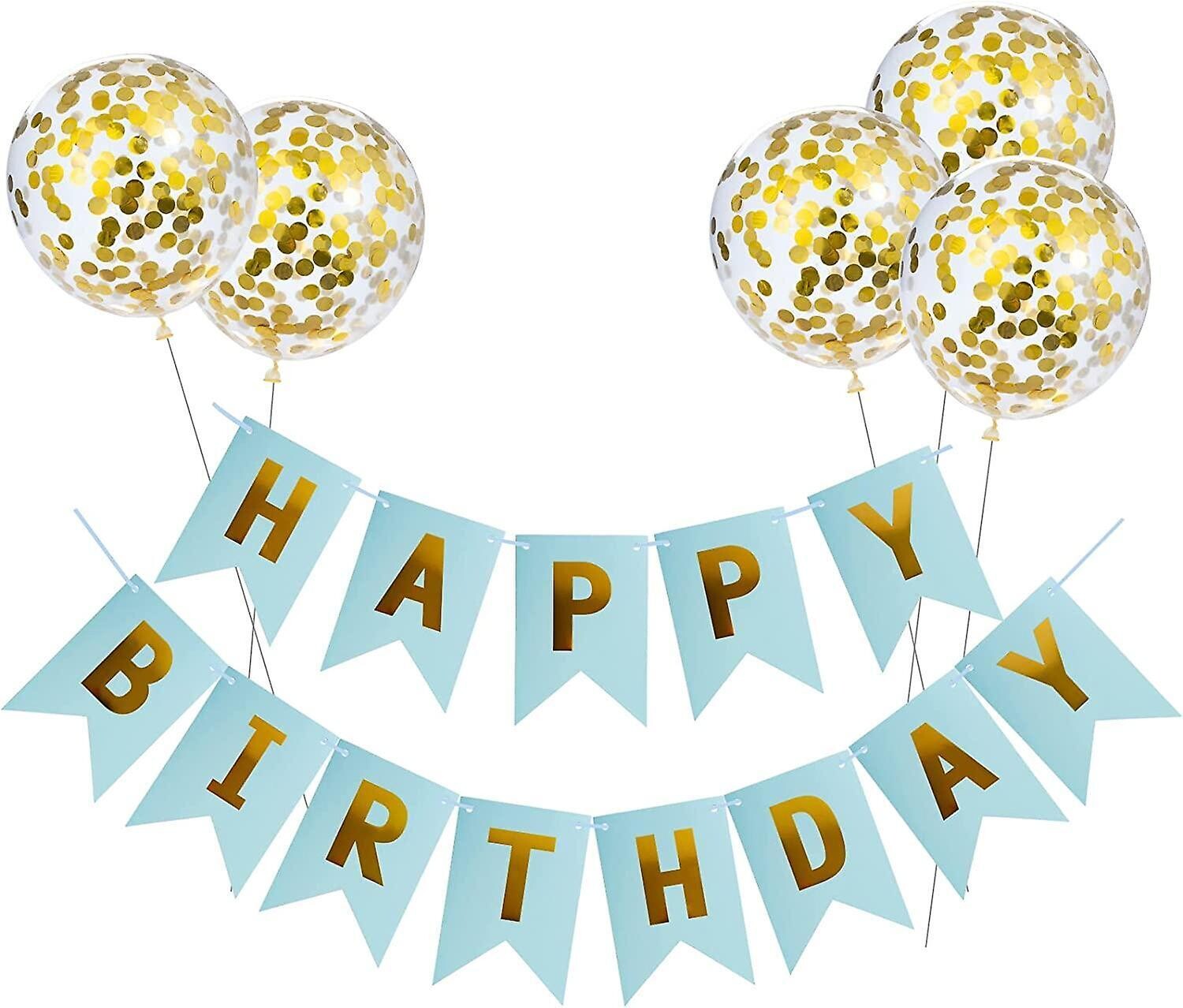 Happy Birthday Foil Balloon Banner