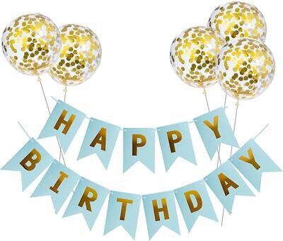 Happy Birthday Foil Balloon Banner