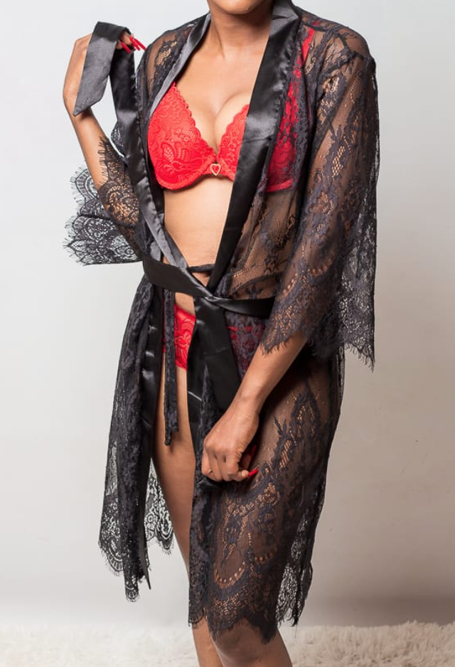 Long Lace Gown