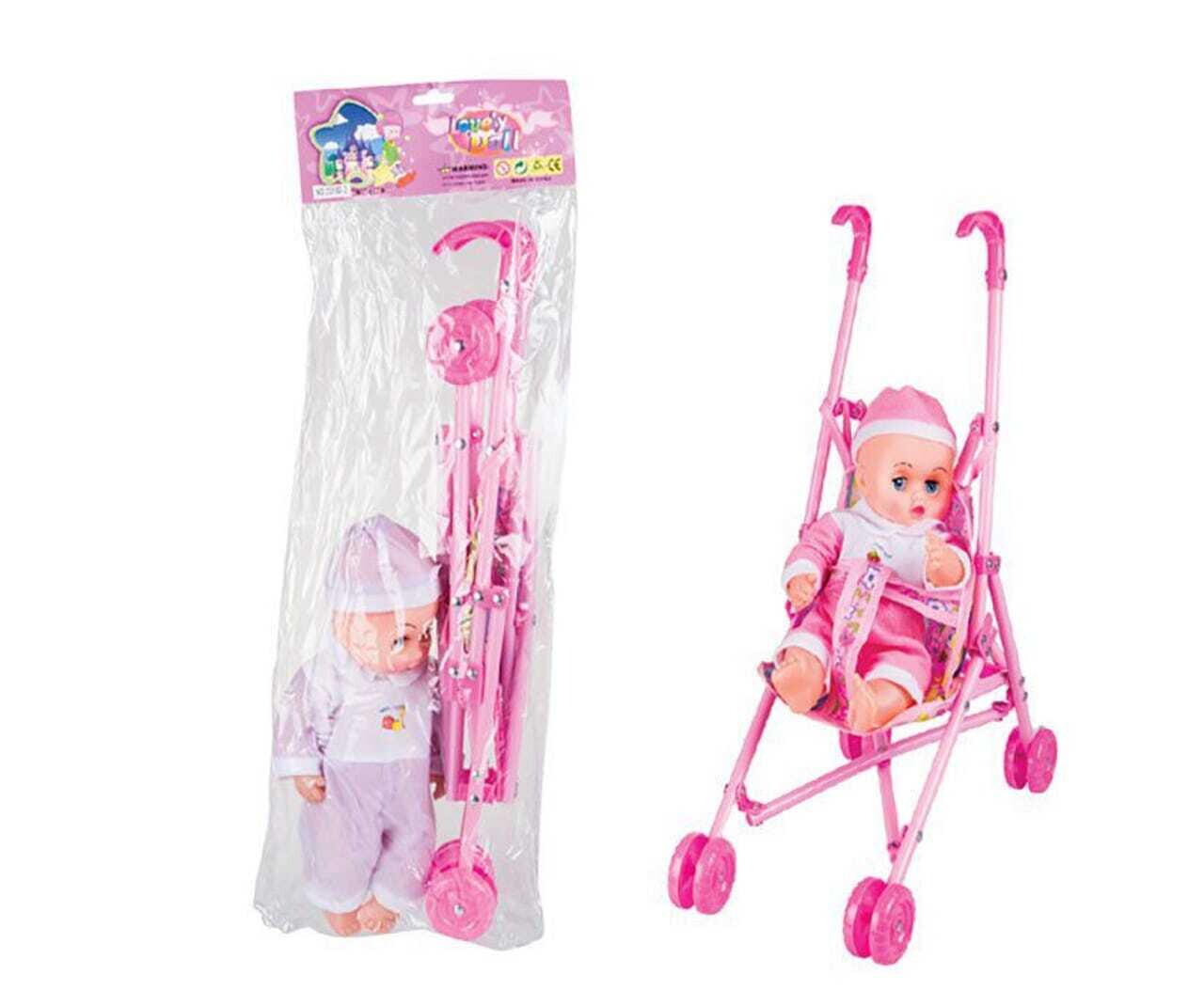 Crying Doll &amp; Stroller