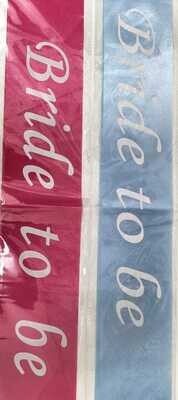Bride to be Sash