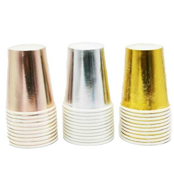 10 pcs Metallic Cups