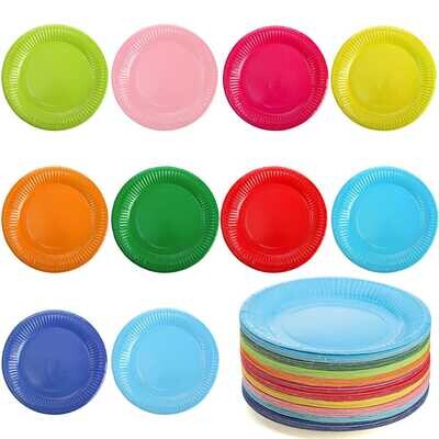 10pcs Medium Plain Plates