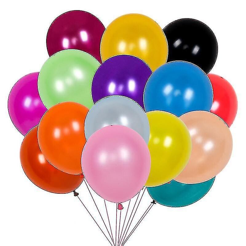100pcs Latex Plain Balloons - 12 Inch