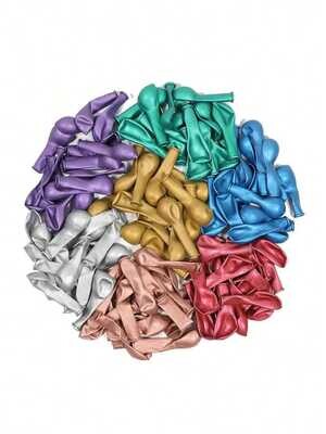 20pcs Metallic Plain Balloons - 5inch