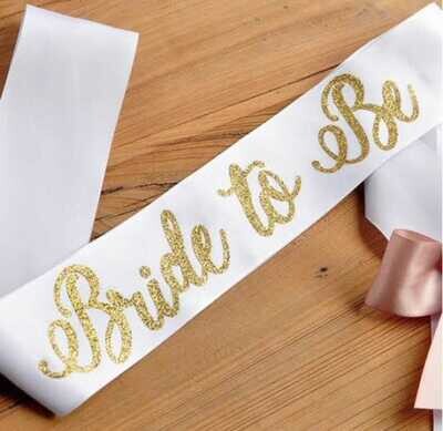 Bride to be Sash with Glitter