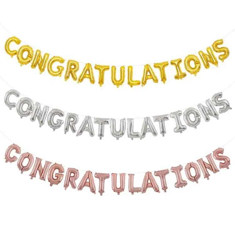 Congratulations Foil Balloon Banner