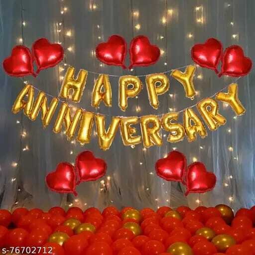 Happy Anniversary Foil Balloon Banner