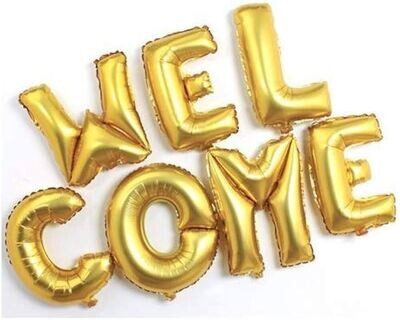 Welcome Foil Balloon Banner