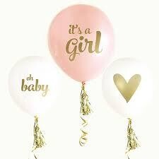 Balloon Stickers - It&#39;s a Girl