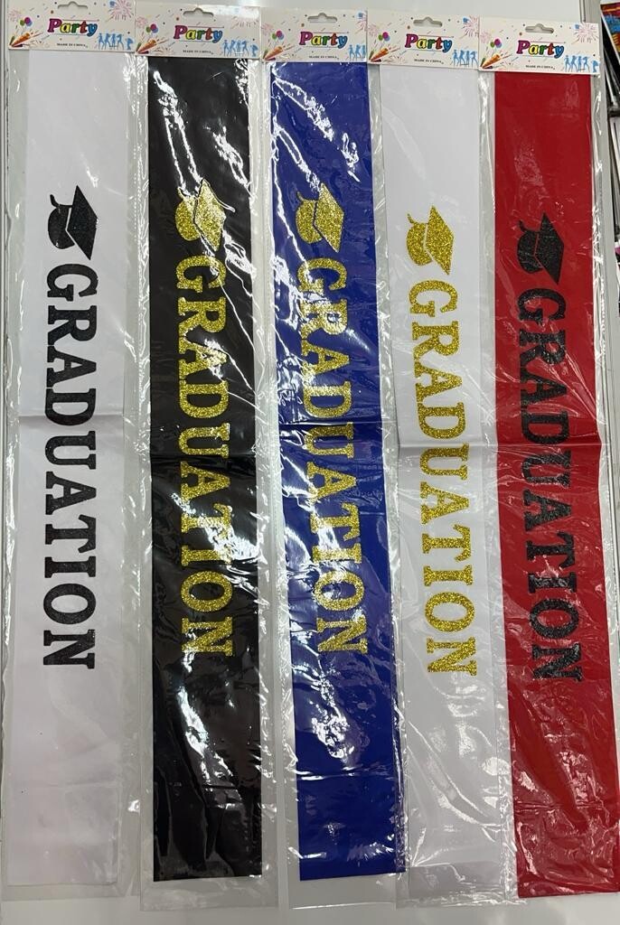 Graduation with Glitter Sash