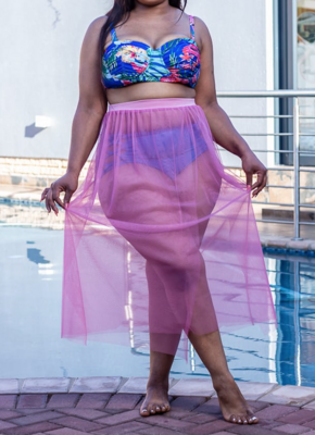 Swimming Costume - Blue and Purple 2pcs