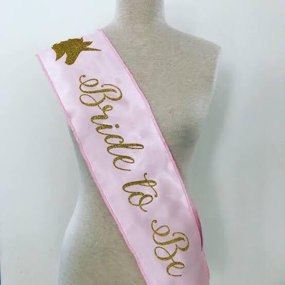 Bride to be Sash with Glitter