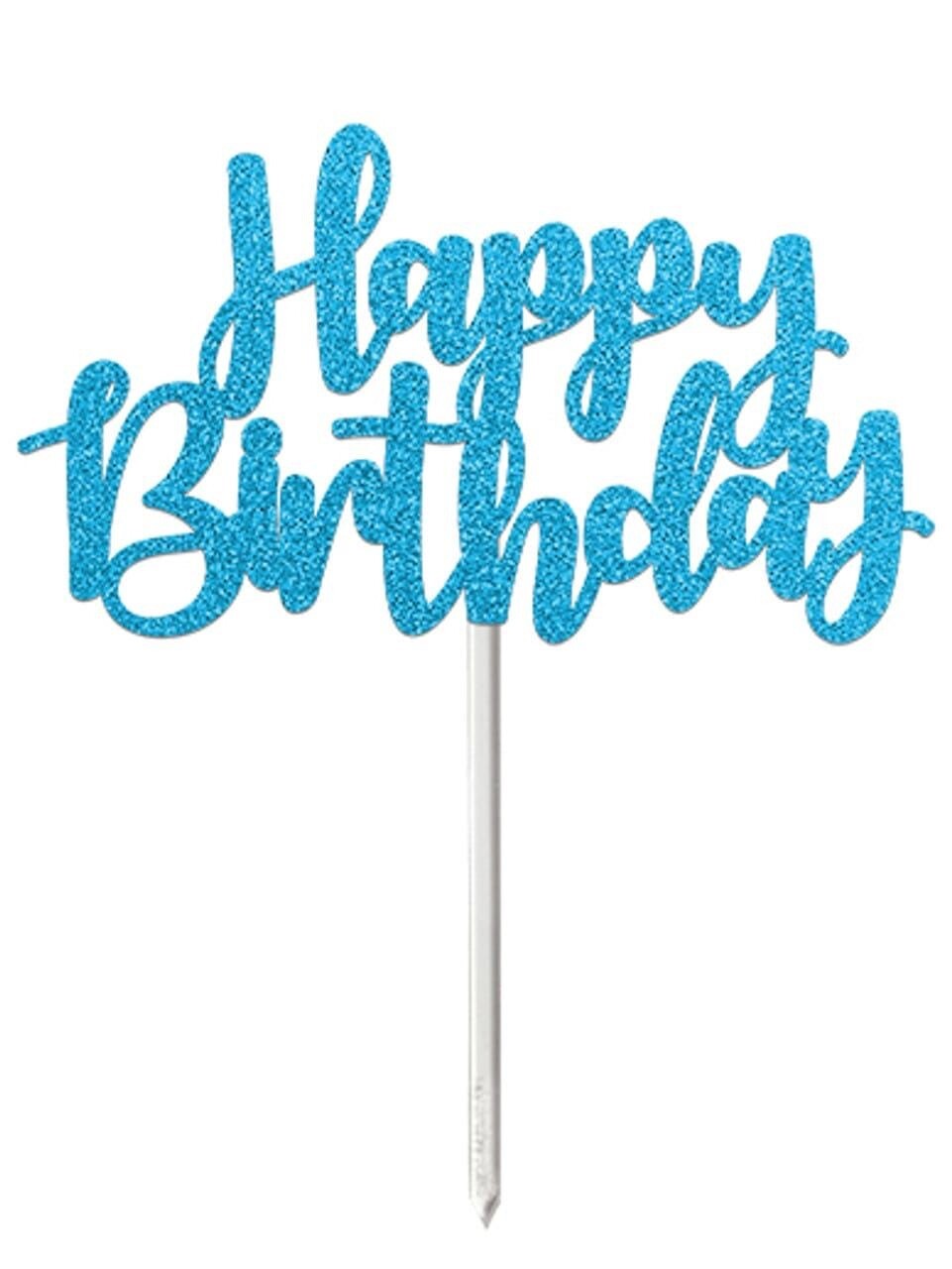 Wooden Happy Birthday Cake Toppers