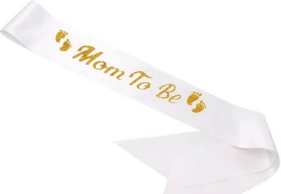 Baby Shower Sash with Glitter