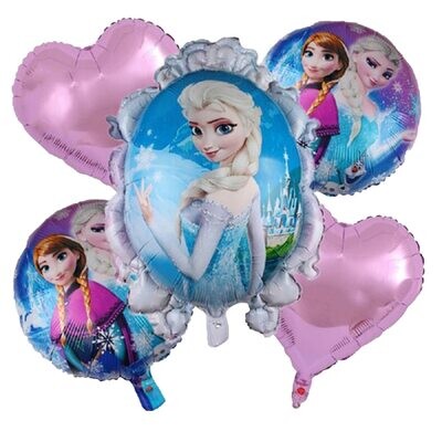 5pcs Character Foil Balloon Set