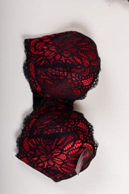 Plus Size 2 Tone Lace Bra