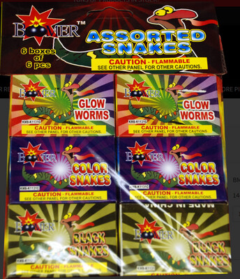 Firework-novelty:小花蛇-Assorted Snakes