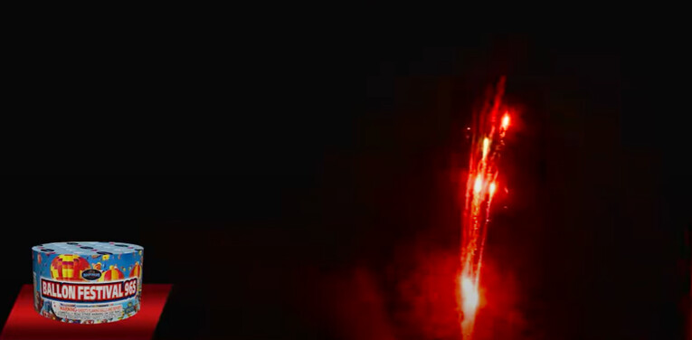 Firework-Fountain:⾼射喷花[狂欢节] 96响Ballon Festival 96 shot