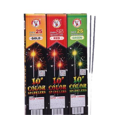 Firework-novelty:多彩仙⼥棒组合10 inch Winda Sparklers