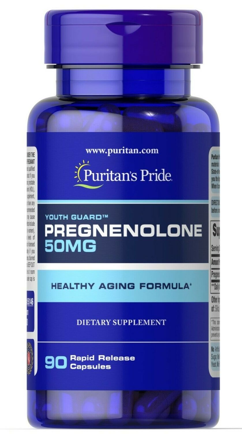 PREGNENOLONE 50mg 90 capsules