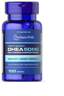 DHEA 50 mg supplement 100 tablets - Hormonal balance formula for Women &amp; Men, healthy aging support
