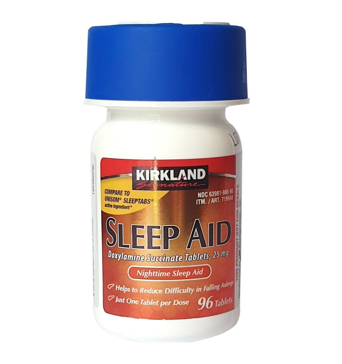 Kirkland Signature Nighttime Sleep Aid, 96 Tablets