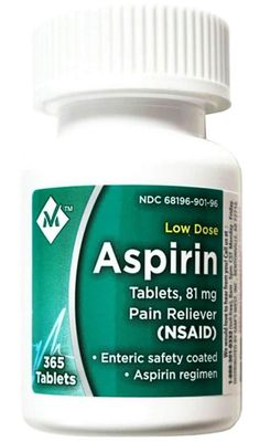 Low Dose Aspirin, 81 mg, 365 Tablets