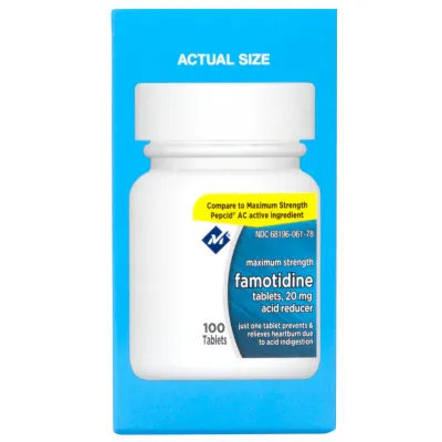 Famotidine 20 mg 100 count Acid Reducer Reflux Heartburn Relief