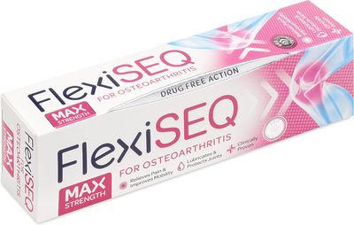 FLEXISEQ Osteoarthritis Max Strength Gel 50 g Joint Stiffness Pain Relief Muscle