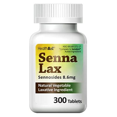 Laxative with Senna Constipation Relief 300 count Sennosides 8.6mg