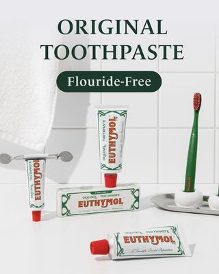 Euthymol Original Fluoride-Free Toothpaste 75ml for Sensitive Teeth &amp; Gum