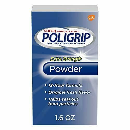 Super Poligrip Extra Strength Denture Adhesive Powder 45g