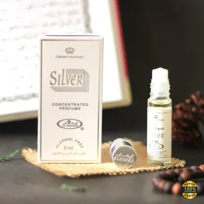 Crown Perfume Silver Fragrance Oil, 6ml Roll On