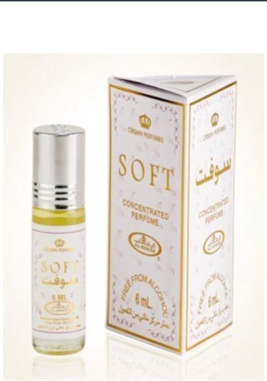 Crown Perfume Soft Eau de Toilette, Alcohol Free, Long Lasting Fragrance Oil, 6ml Roll On