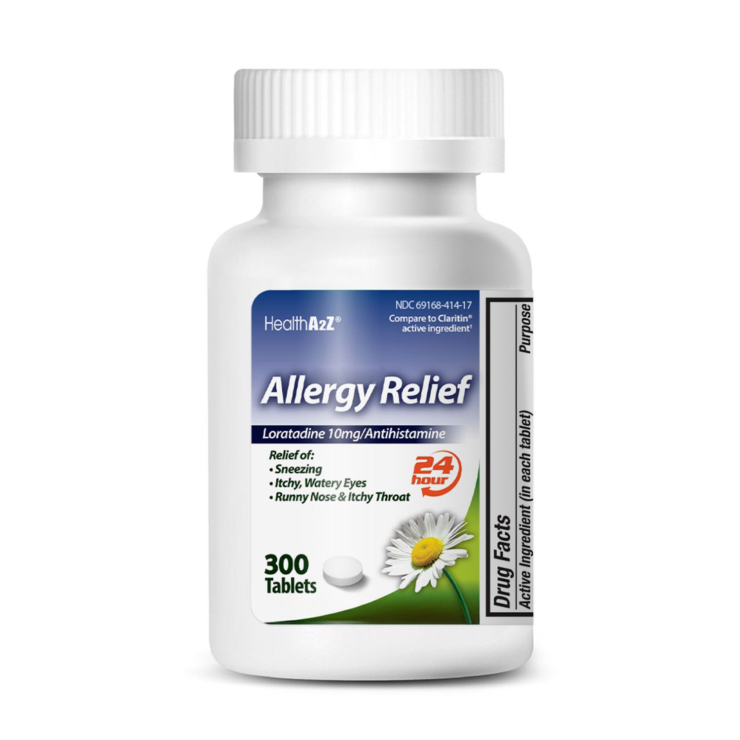 A2Z® Allergy Relief Loratadine 10mg Allergy medicine 300 count