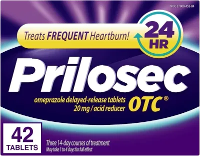 Prilosec OTC 20mg Acid Reducer Reflux 24hr Heartburn Relief 42 count