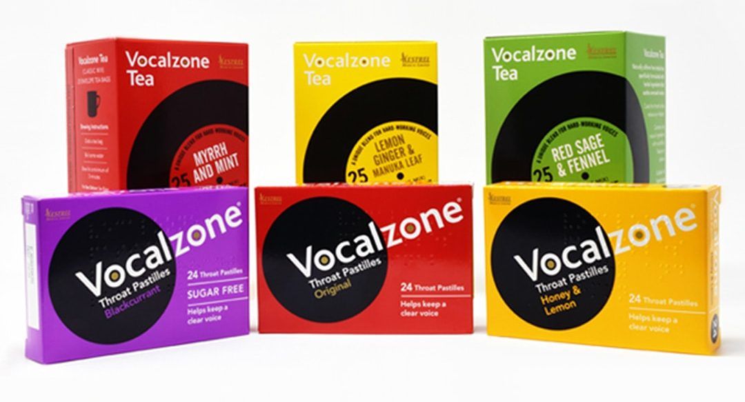 Buy Vocalzone original throat pastilles for singers and speakers and their voice support