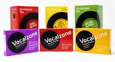 Buy Vocalzone original throat pastilles for singers and speakers and their voice support